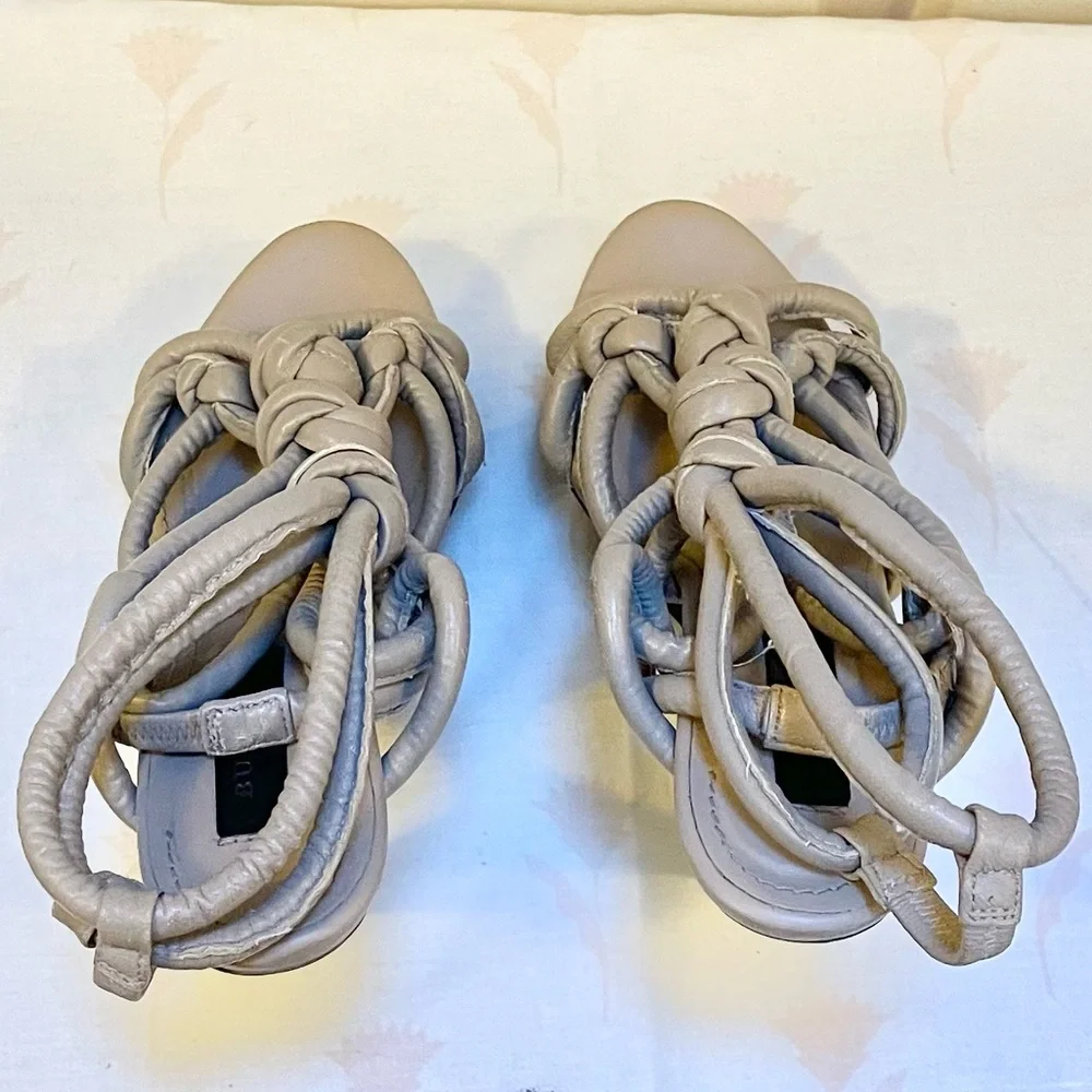 Authentic Burberry Prorsum knotted leather platform sandals - Picture 8 of 14